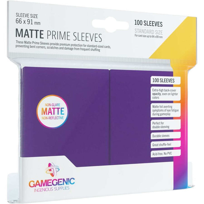Gamegenic Prime Matte Sleeves-Purple