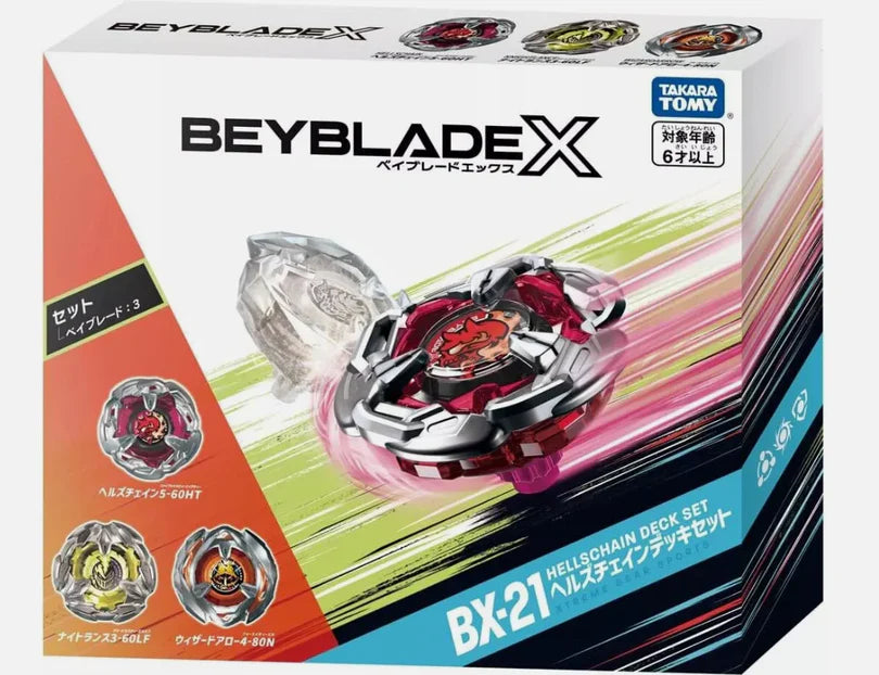 BeyBlade X - BX-21 Hells Chain Deck set