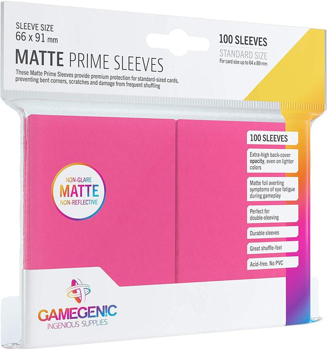 Gamegenic Prime Matte Sleeves-Pink