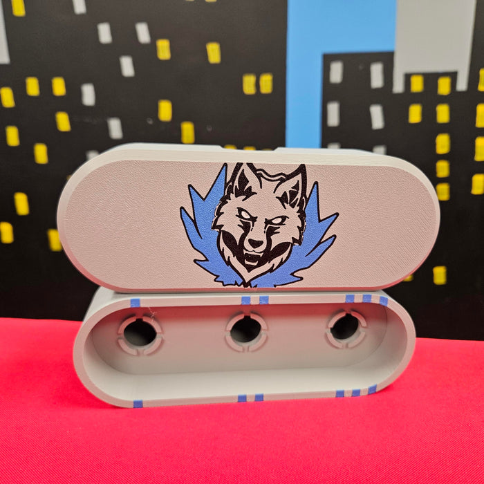 🌀 BEYBLADE X, DECK CASE, Sterling wolf (rounded)  – Awesome Essentials