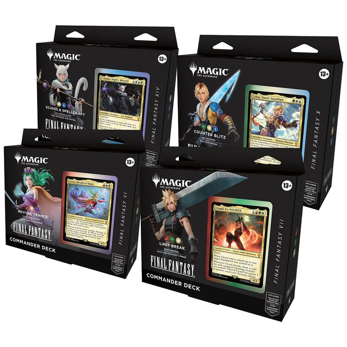 Magic: The Gathering Final Fantasy Commander Decks (Set of 4)