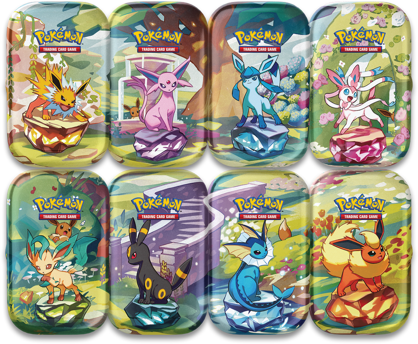 Pokemon Prismatic Evolutions Mini Tin - Display