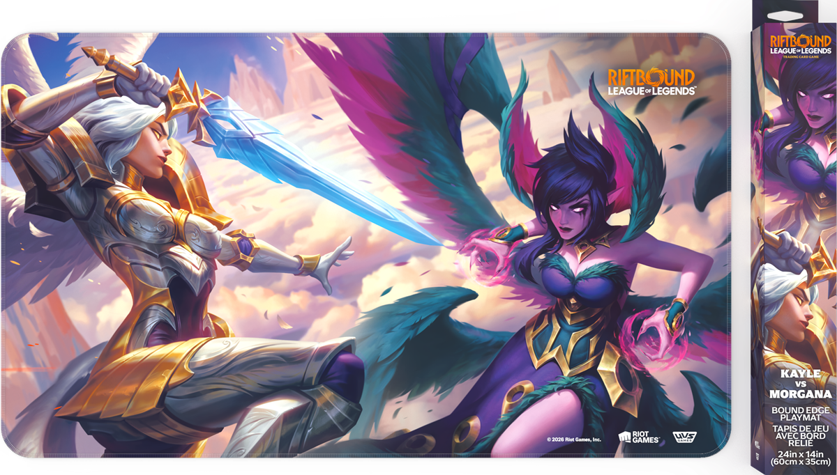 Riftbound League of Legends TCG Vendetta Playmat (Kayle and Morgana)