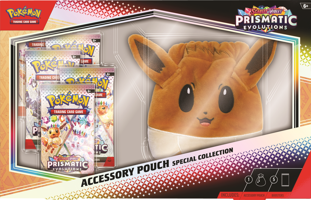 Pokemon Prismatic Evolutions Accessory Pouch Special Collection