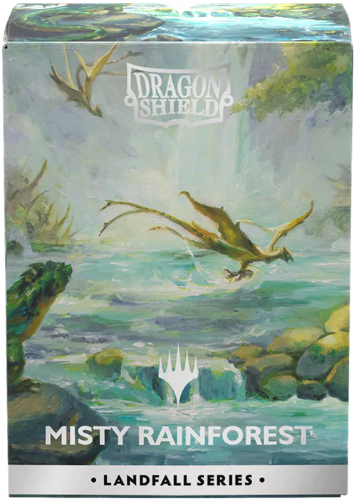Dragon Shield Sleeves: Landfall Series - Dual Matte Art - Misty Rainforest