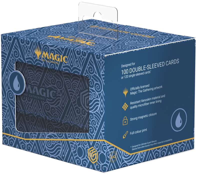 UG DECK CASE SIDEWINDER 100+ XENOSKIN MTG AVATAR: THE LAST AIRBENDER - MANA SYMBOL BLUE