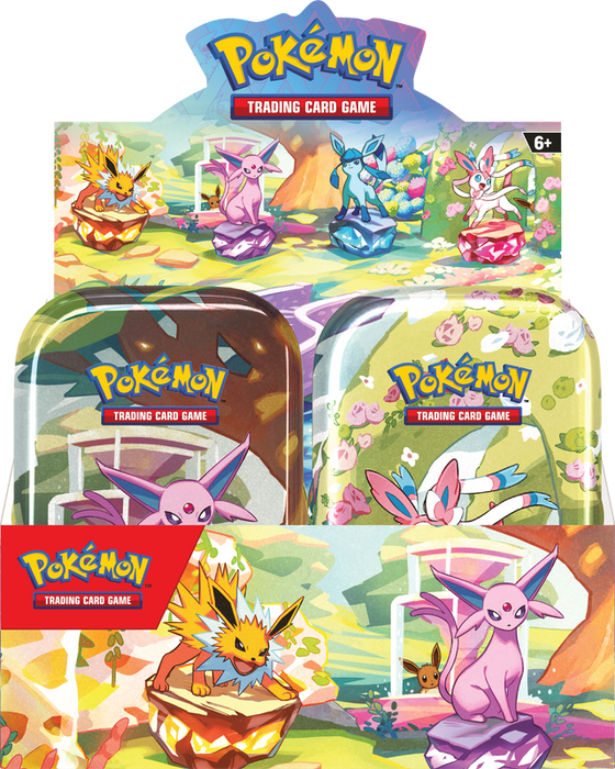 Pokemon Prismatic Evolutions Mini Tin - Display