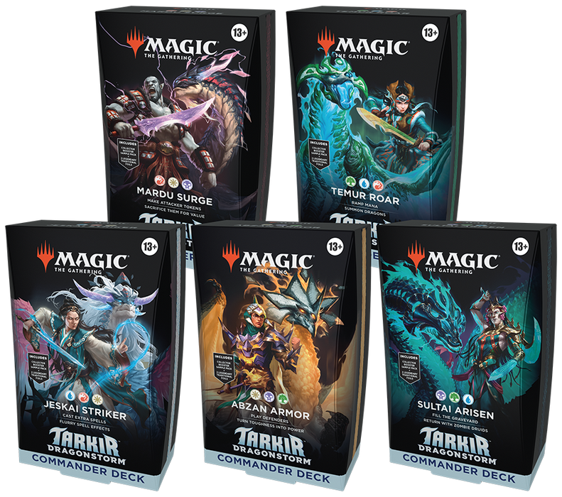 Magic: The Gathering Tarkir Dragonstorm Commander Decks (Set of 5)