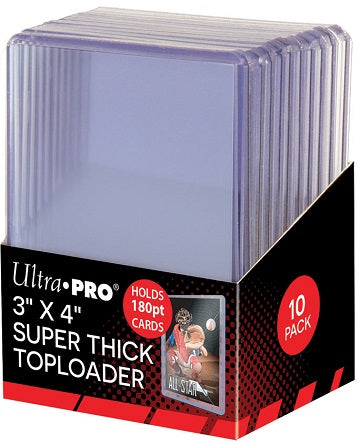 Ultra Pro - 3x4 - Super Thick Toploader - 180pt - 10ct