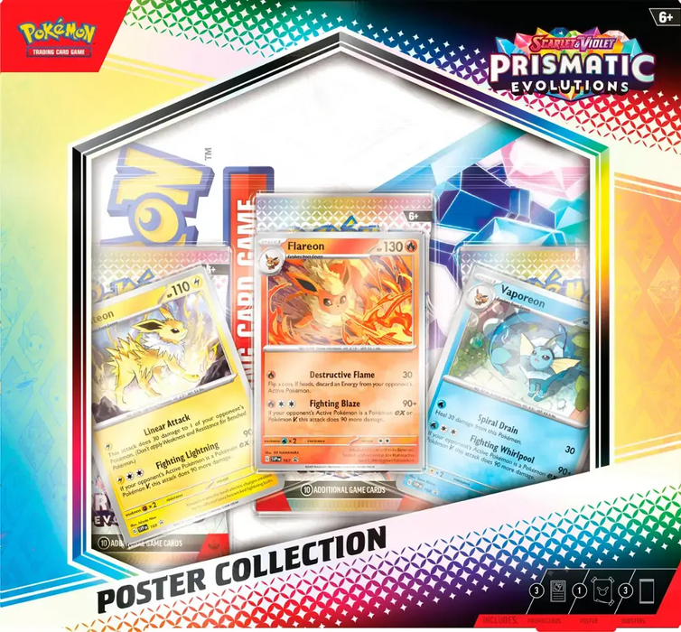 Pokemon TCG Scarlet & Violet Prismatic Evolutions Poster Collection (Français)