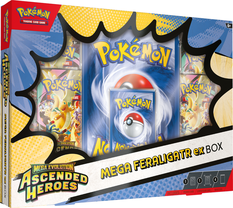 Pokemon Ascended Heroes: Mega Feraligatr EX Box
