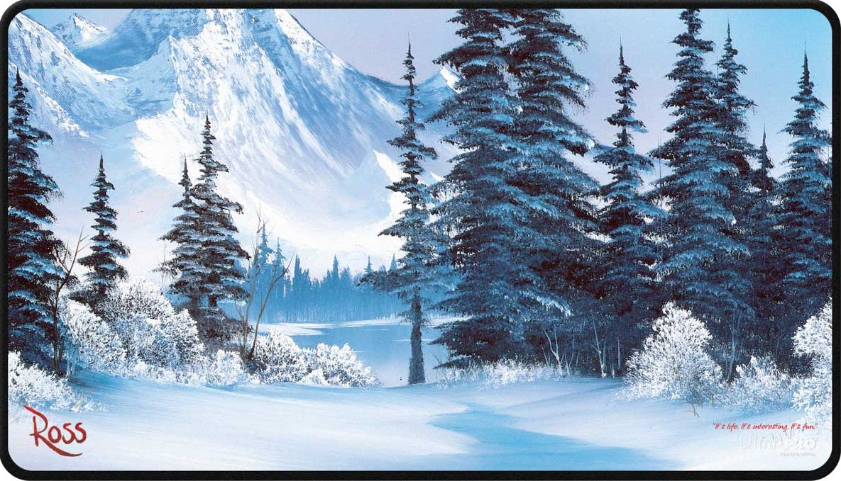 Ultra Pro Stitched Playmat Bob Ross Winter Paradise