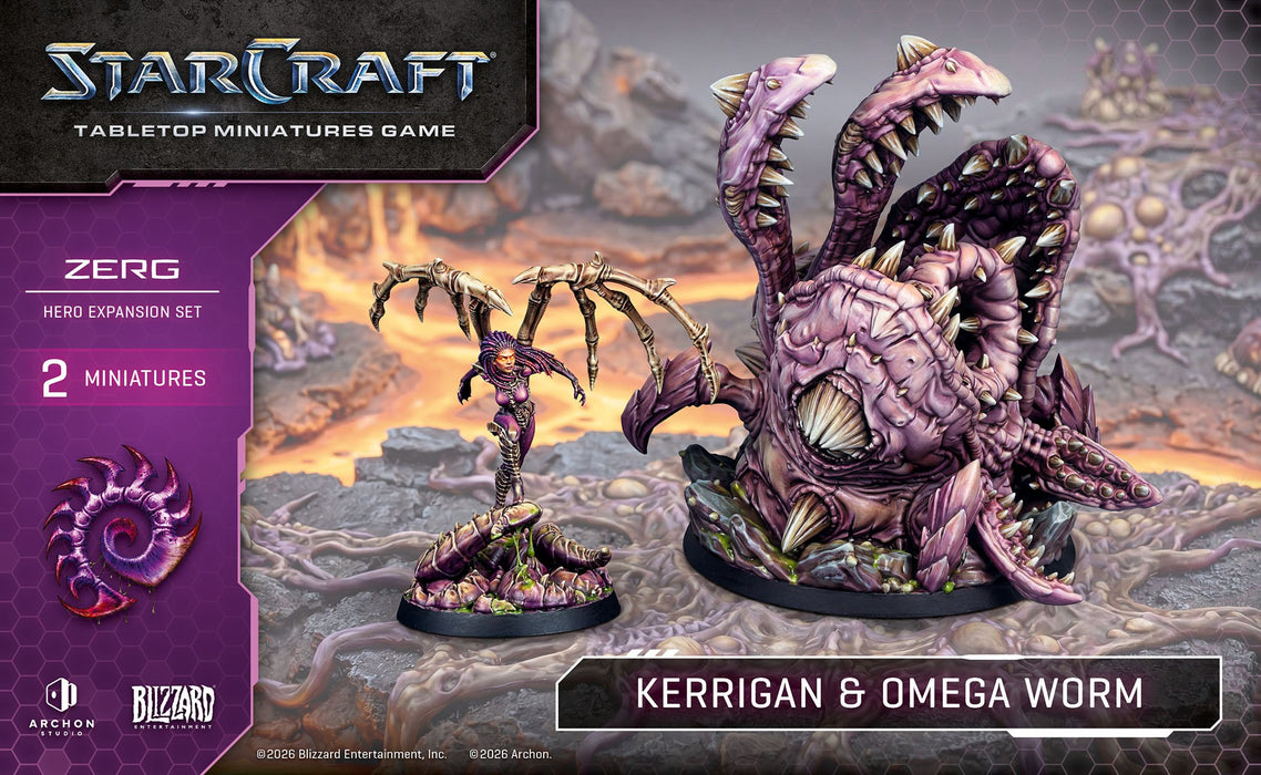 STARCRAFT Zerg Kerrigan and Omega Worm
