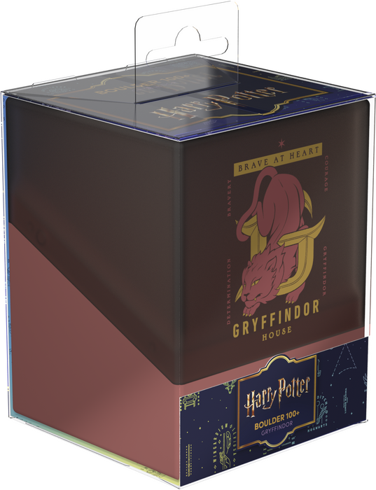 Ultimate Guard DECK CASE BOULDER 100+ HARRY POTTER 4 HOUSES GRYFFINDOR