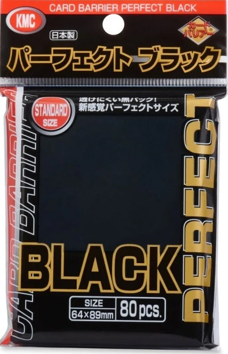KMC - Perfect Size (Perfect Fit) Black Sleeves - 80 count