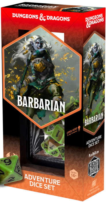 Dungeons & Dragons Adventure Dice - Barbarian: Green/Brown Sirius Dice