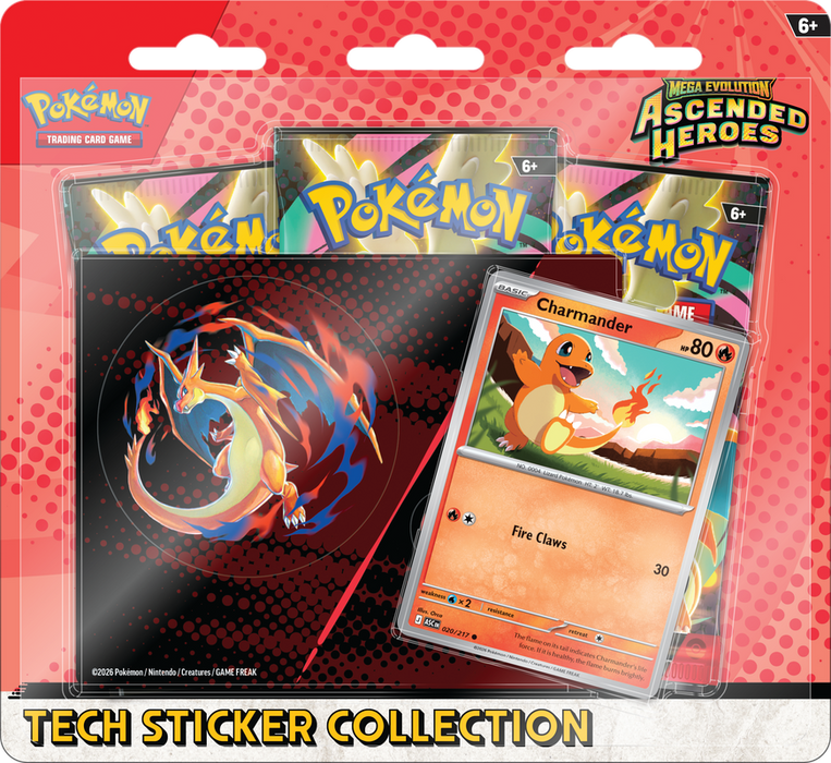 Pokemon Ascended Heroes: Tech Sticker Collection: Charmander
