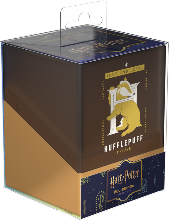 Ultimate Guard DECK CASE BOULDER 100+ HARRY POTTER 4 HOUSES HUFFLEPUFF