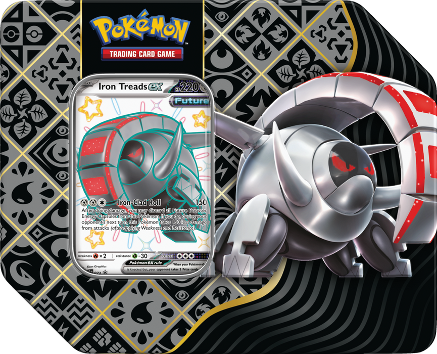 Pokémon TCG: Scarlet & Violet - Paldean Fates - Tin - Iron Treads ex - Releases February 9, 2024