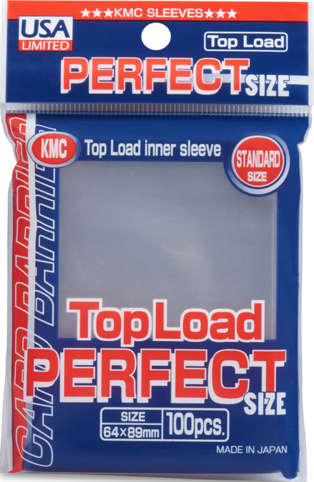 KMC - Perfect Size (Perfect Fit) Sleeves - Top Load - 100 count