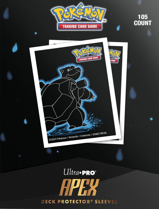 Pokemon 105ct APEX Deck Protector™ Sleeves - Blastoise