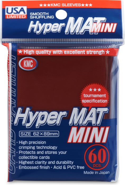 KMC MINI HYPER MATTE RED 60CT