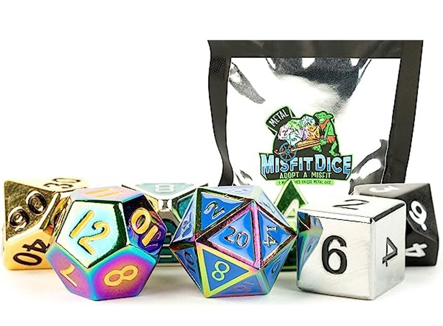 Mystery Misfit 7 Dice Set - Metal