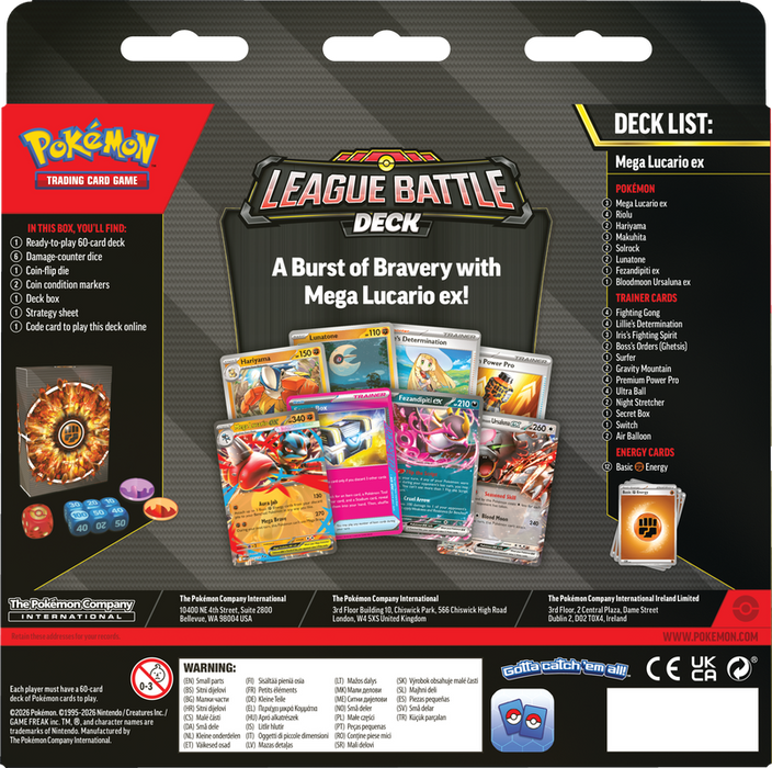 Pokemon: League Battle Deck: Mega Lucario EX - EN