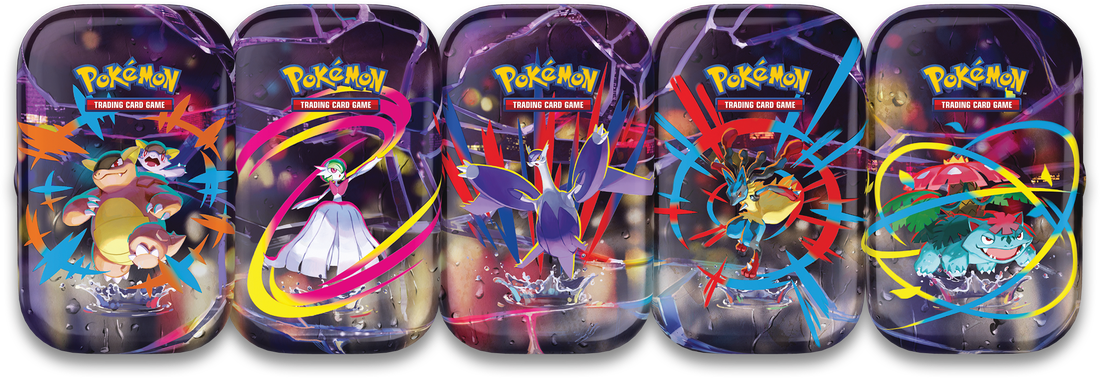 Pokemon TCG - Mega Evolution - Mega Heroes Mini Tin Display