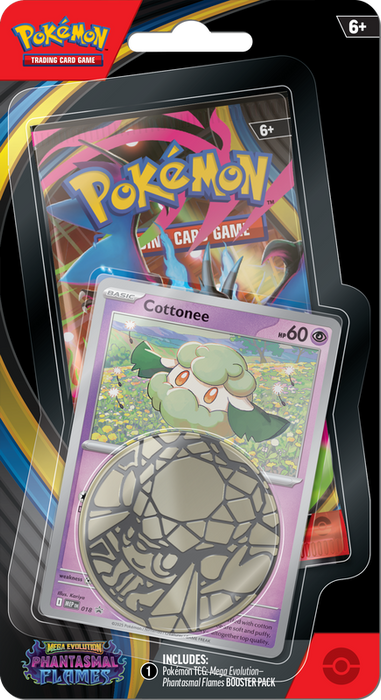 Pokémon TCG: ME02: Phantasmal Flames Checklane Blister - Cottonee
