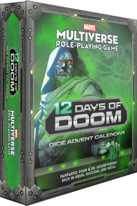 Marvel Multiverse RPG - 12 Days of Doom Dice Advent Calendar