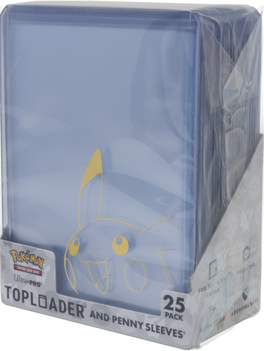 UP Toploader 3X4 35PT and Penny Sleeve Combo Pack Pikachu 25CT