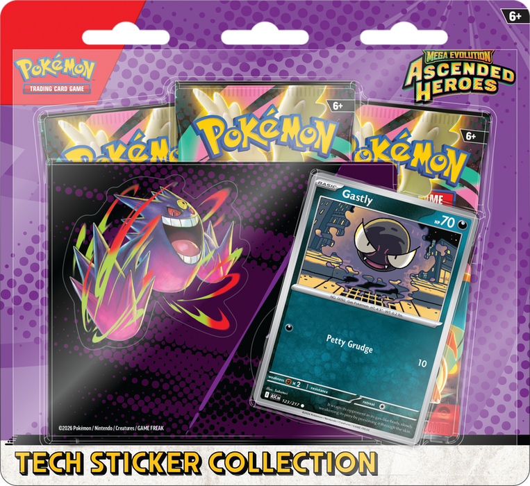 Pokemon Ascended Heroes: Tech Sticker Collection: Gastly