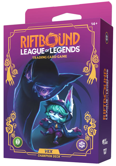 RIFTBOUND League Of Legends TCG Unleashed Champion Deck Vex