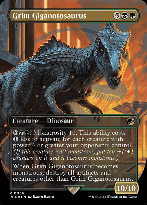 Grim Giganotosaurus - Borderless (Foil)