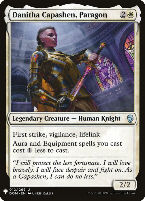 Danitha Capashen, Paragon - Legendary