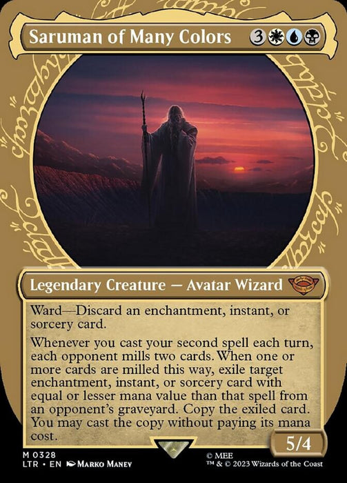 Saruman of Many Colors - Borderless - Legendary- Showcase (Foil)
