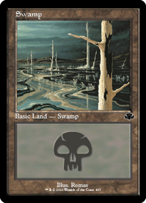 Swamp - Retro Frame (Foil)