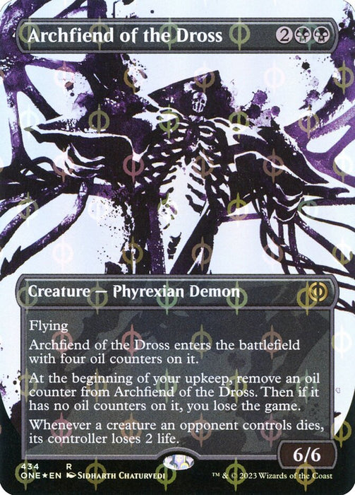 Archfiend of the Dross - Borderless - Inverted- Showcase (Foil)