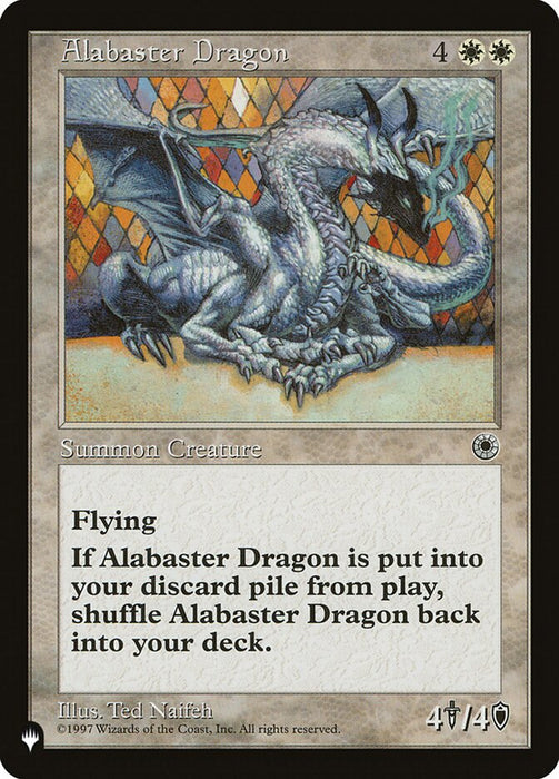 Alabaster Dragon - Retro Frame