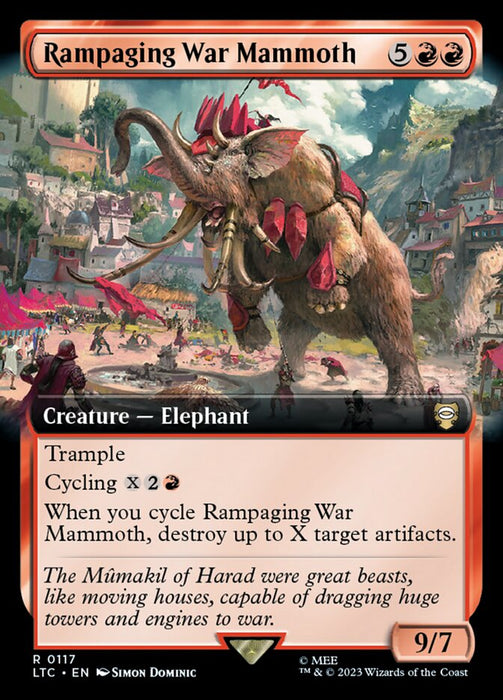 Rampaging War Mammoth - Extended Art