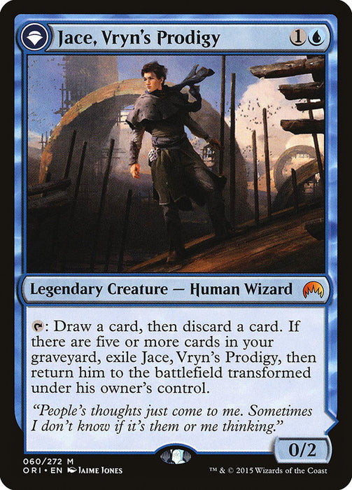 Jace, Vryn's Prodigy // Jace, Telepath Unbound  - Originpwdfc (Foil)