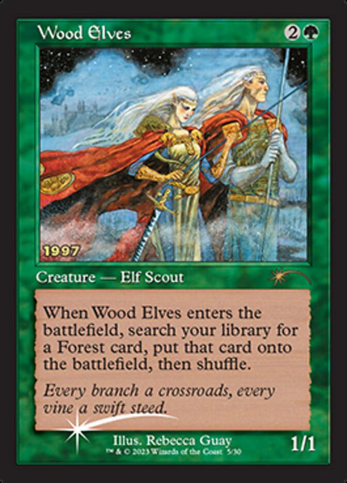 Wood Elves - Retro Frame (Foil)