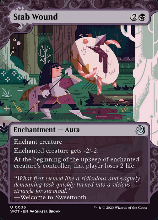 Stab Wound - Borderless - Showcase (Foil)