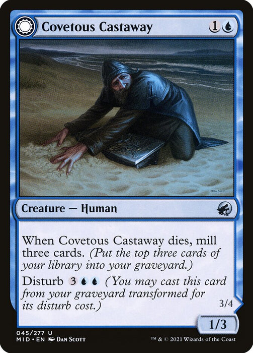 Covetous Castaway // Ghostly Castigator  - Sunmoondfc (Foil)