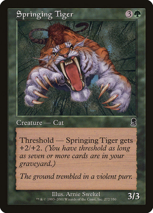 Springing Tiger  (Foil)