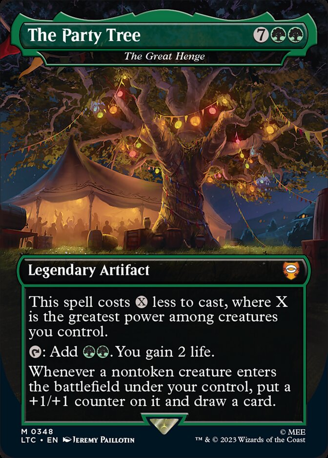mtg cards that play lands from graveyard The Party Tree - The Great Henge - Borderless - Full Art