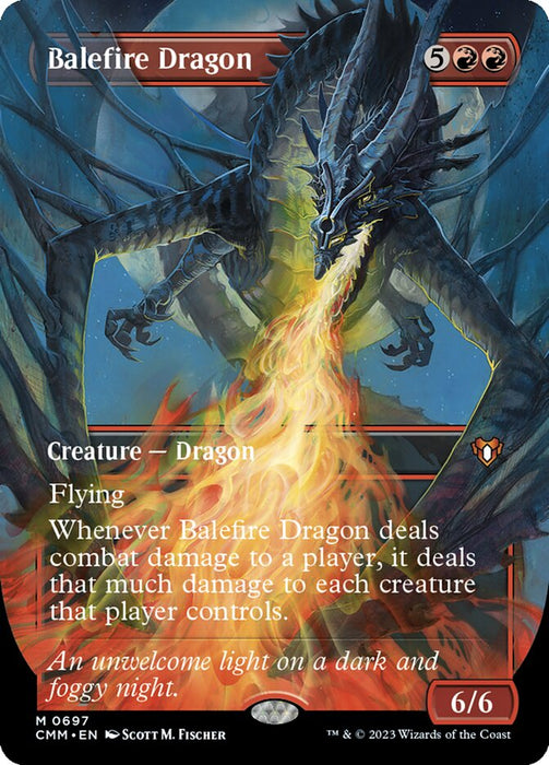 Balefire Dragon - Borderless - Inverted (Foil)