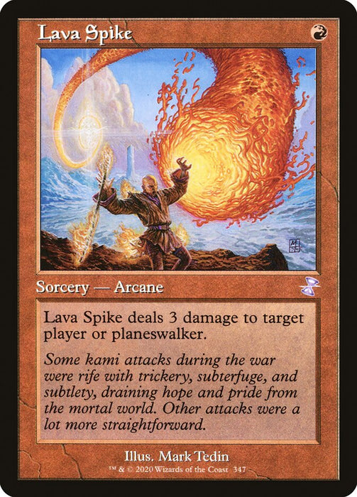 Lava Spike - Retro Frame  (Foil)