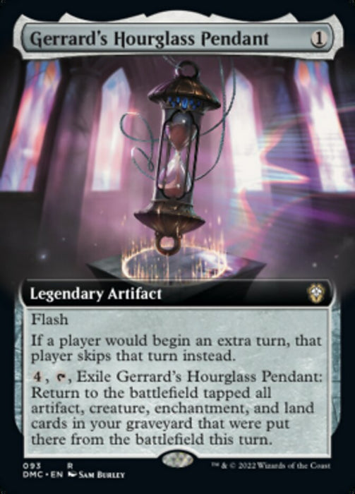 Gerrard's Hourglass Pendant - Extended Art- Legendary